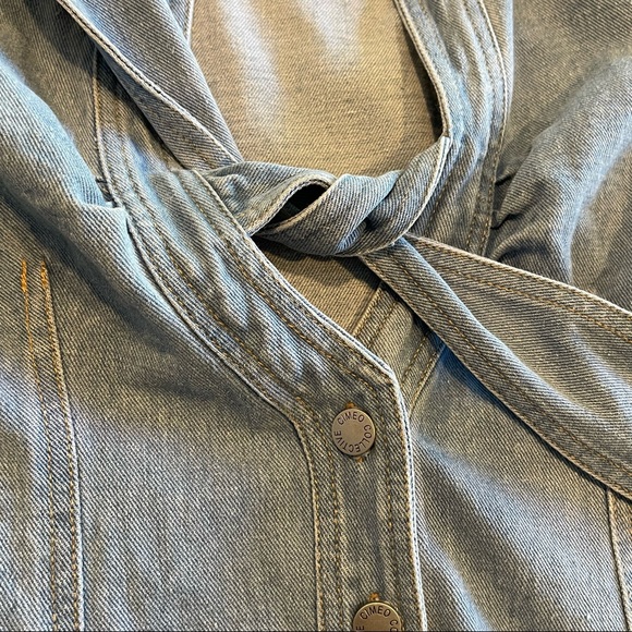 c/meo collective Front Knot Denim Dress - Picture 6 of 12